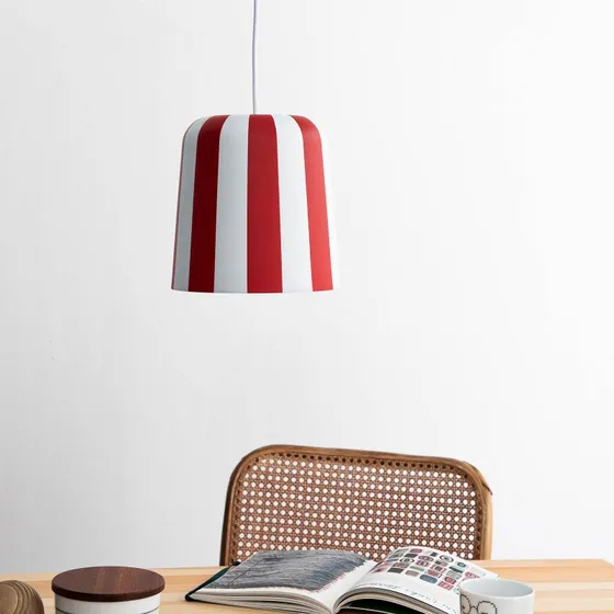 Dyberg Larsen Gry Lampa Wisząca Dark Red/White Ø 20 cm