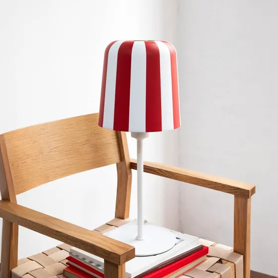 Dyberg Larsen Gry Lampa Stołowa Czerwono-Biała