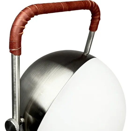 Lampa stołowa LED Mova Dyberg Larsen, bordowa, IP44