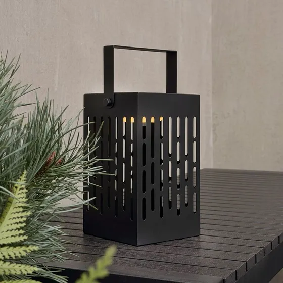 Dyberg Larsen Luma Latarnia Solarna LED, Czarna, 20 cm, IP44