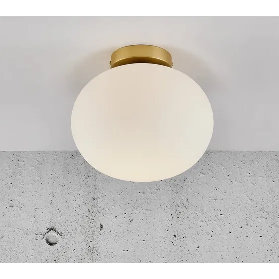 Nordlux Lampa sufitowa Alton Opal - mosiądz i szkło opalowe
