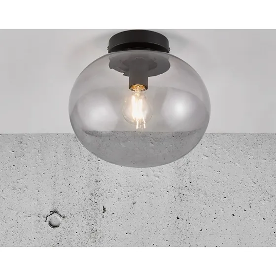 Nordlux Alton Lampa Sufitowa Smoke - Szklany Klosz