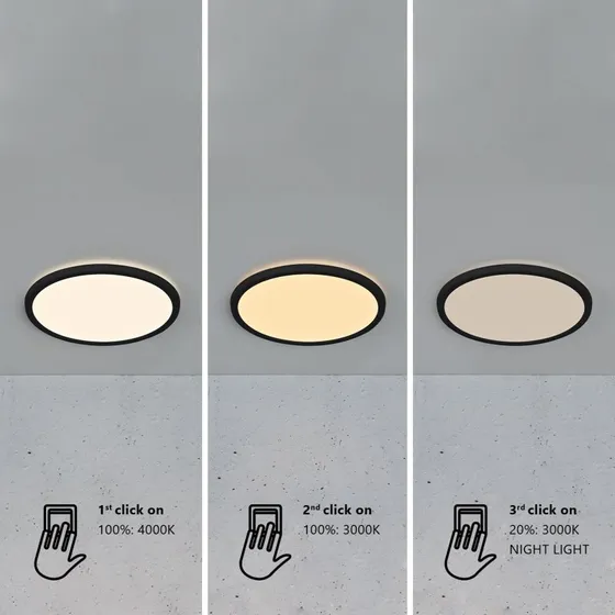 Nordlux Oja 29 Lampa Sufitowa LED IP54 Black
