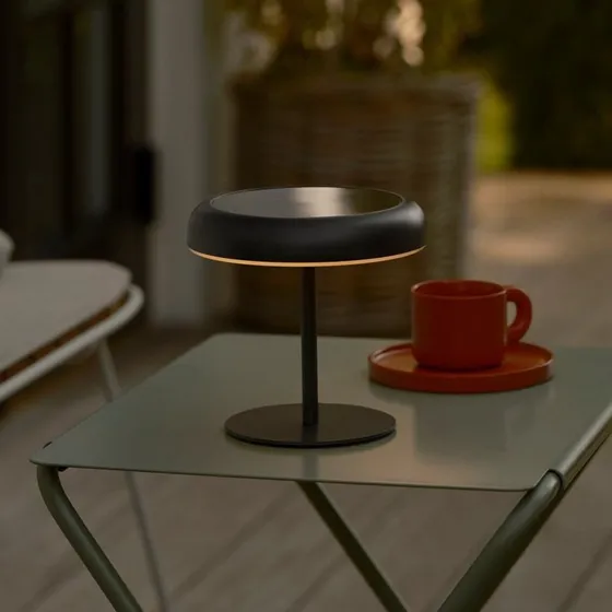 Nordlux Elmer Solar Portable Lampa Stołowa Czarna