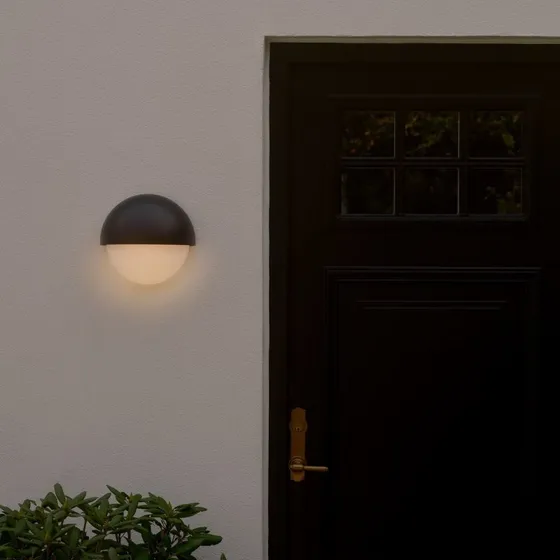 Nordlux Scorpius Maxi Round Lampa Ścienna Zewnętrzna Czarna IP44