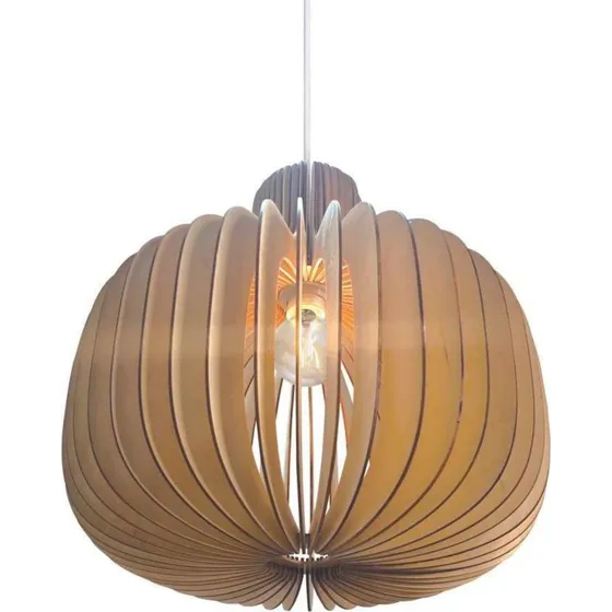 Nordlux Lampa wisząca Hazo 43 Naturalna - Drewno i Metal