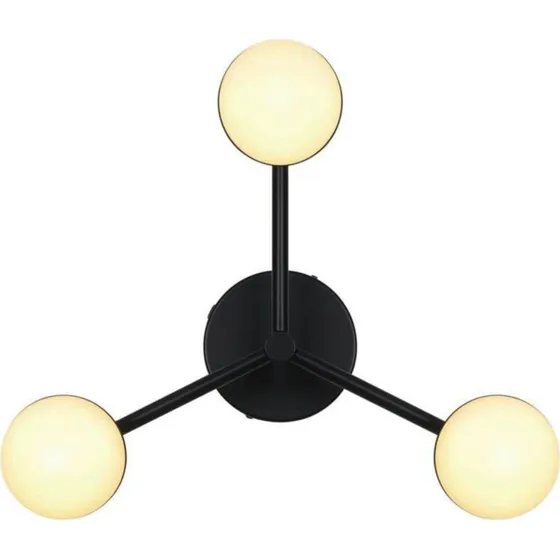 Lampa sufitowa Nordlux Contina czarna, Ø 48 cm