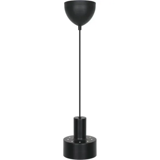 Nordlux Lampa wisząca Matis czarna, metalowa, Ø 13 cm