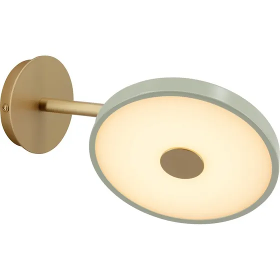 Kinkiet LED UMAGE Asteria Short, oliwkowy/mosiężny, wtyczka