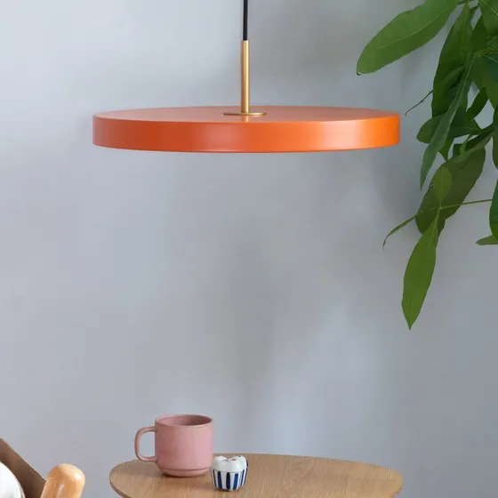 UMAGE Asteria Mini Żyrandol LED, pomarańczowy/mosiężny, Ø 31 cm