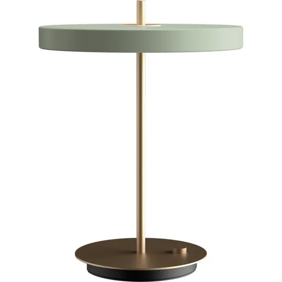 UMAGE Asteria Table Lampa stołowa LED, jasnozielona/mosiądz