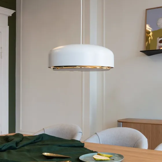 UMAGE Hazel Medium Lampa wisząca, biała, Ø 40 cm