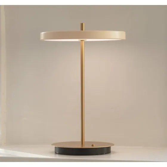 UMAGE Asteria Move Lampa Stołowa LED Biały Perłowy/Mosiądz 31cm