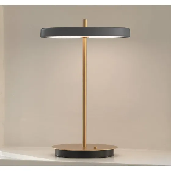 UMAGE Asteria Move LED Lampa stołowa antracyt/mosiądz 31 cm