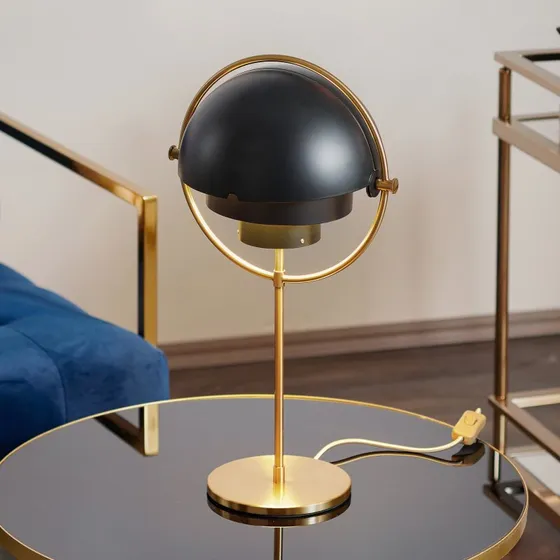 Gubi Multi-Lite Lampa Stołowa Brass/Black