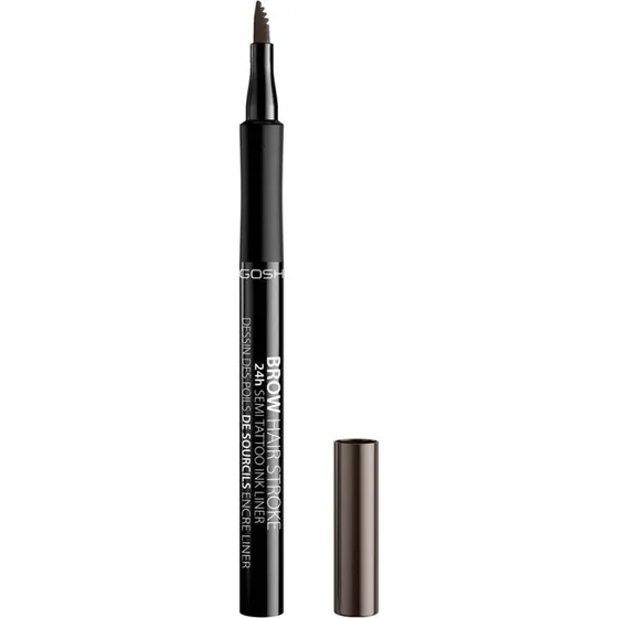 Gosh Brow Hair Stroke precyzyjny pisak do brwi 002 Grey Brown