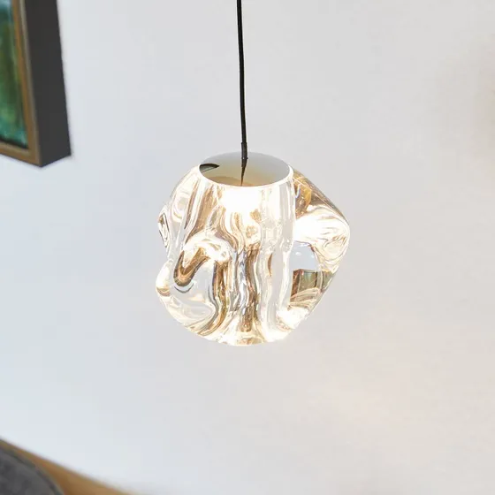 Lampa wisząca Loom Design Ice Ball LED Transparent