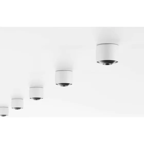 LOOM DESIGN lampa sufitowa LED Air, biała, aluminium, Ø 10 cm
