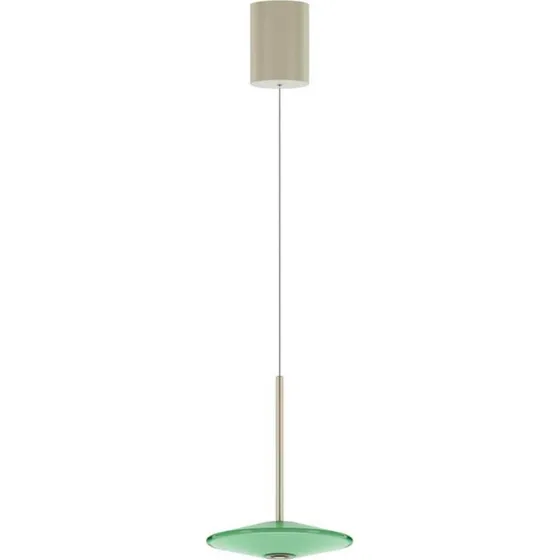 LOOM DESIGN Lampa wisząca LED Solene, zielona, szkło, Ø 20 cm