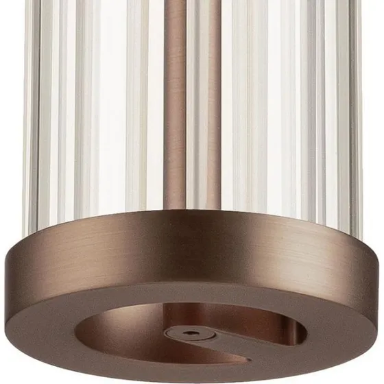 Lampa wisząca LED SLV Quimera, miedziana, Ø 8 cm, CCT