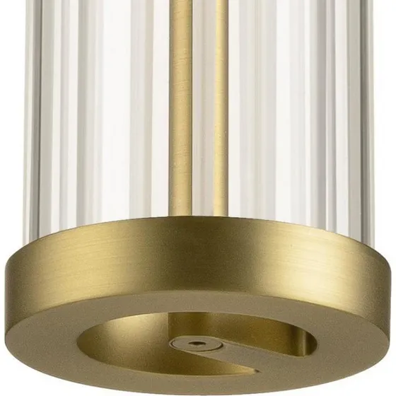 Lampa wisząca LED SLV Quimera, mosiądz, Ø 8 cm, CCT