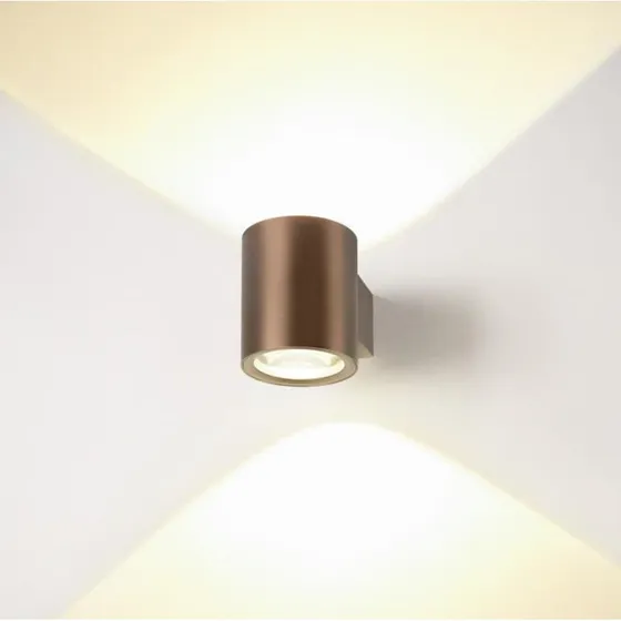 Kinkiet SLV Oculus Dark Copper – ściemniany, LED, Ø 9 cm