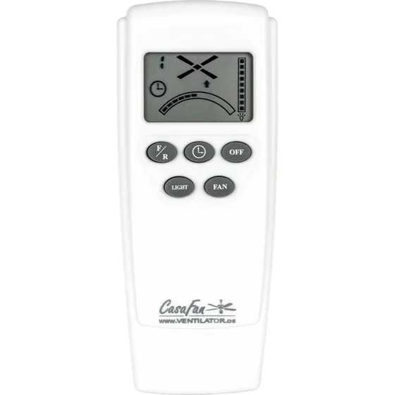 Wentylator sufitowy Regento Eco CasaFan, chrom i drewno, Ø 140 cm