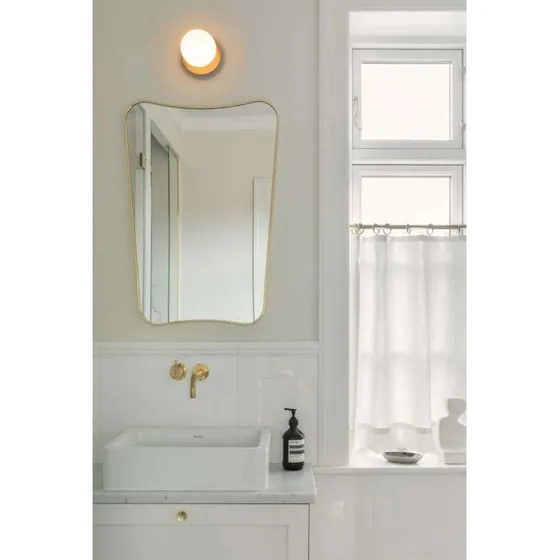 Nuura Liila 1 Lampa Ścienna/Sufitowa Brąz/Opal Ø 14 cm IP44