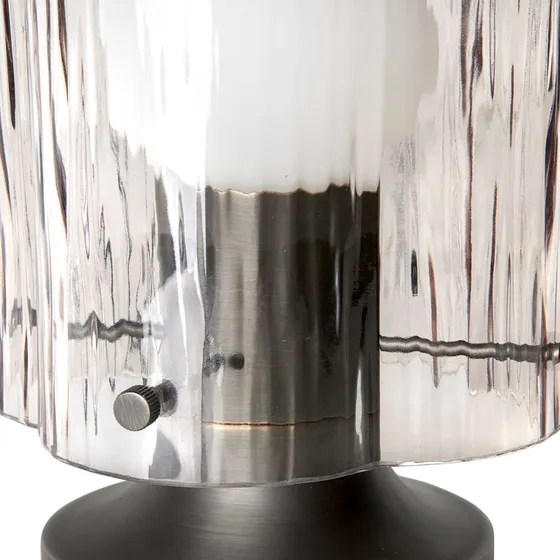 Lampa stołowa Gubi Seine Smoke/Antique Brass