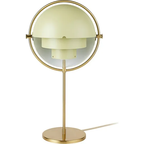 Lampa stołowa Gubi Lite Multi-Lite, mosiądz/kremowy, 50 cm