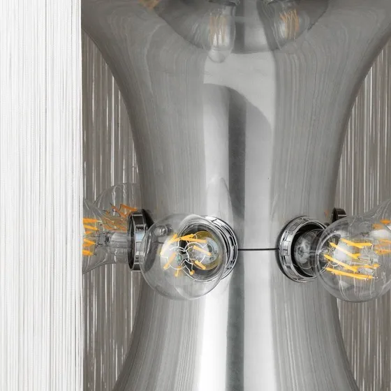 Gubi Model 597 Lampa stołowa Cream Fringe, aluminium, 45 cm