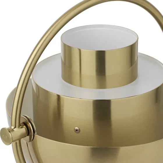 Lampa stołowa Gubi Multi-Lite Portable, mosiądz, 30 cm