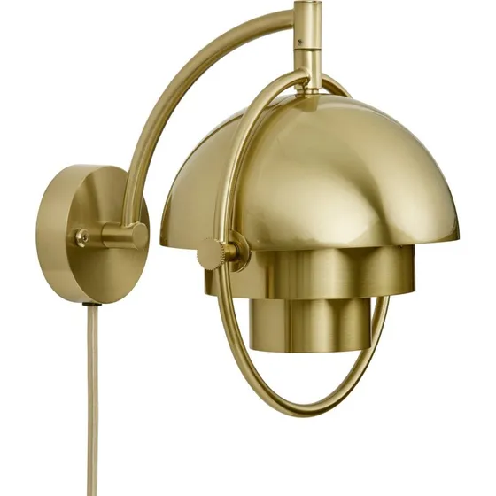 Gubi Kinkiet Multi-Lite, kolor mosiężny, metal, G9