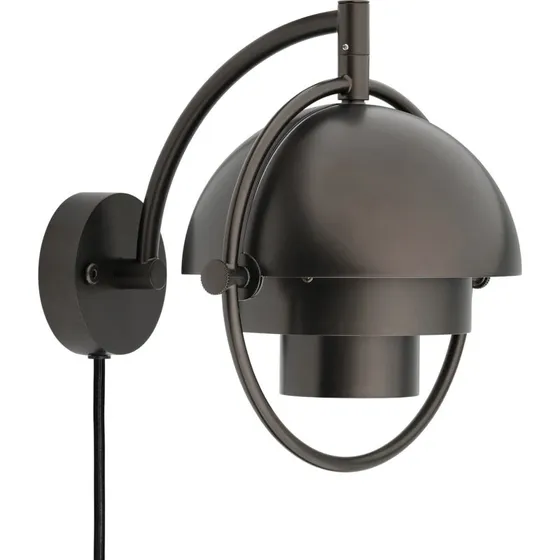 GUBI Kinkiet Multi-Lite, czarny-mosiądz, metal