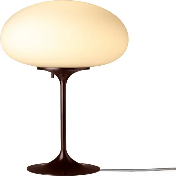 Lampa stołowa Gubi Stemlite czarno-czerwona, 42 cm, ściemniana