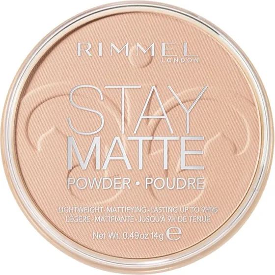 Rimmel Stay Matte Matujący puder prasowany Transparent 14 g