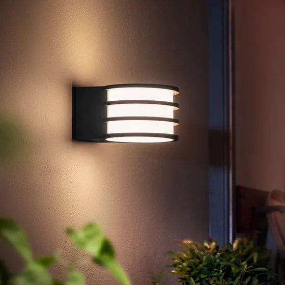 Philips Hue Lucca Kinkiet zewnętrzny LED Antracyt