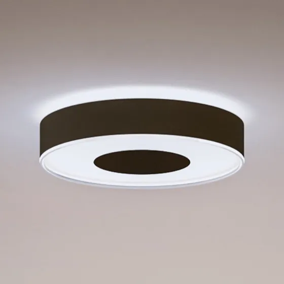 Lampa sufitowa Philips Hue Infuse LED, 38,1 cm, czarna, ściemniana