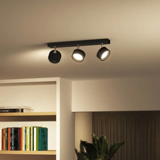 Philips Bracia reflektor sufitowy LED 3-punktowy, czarny