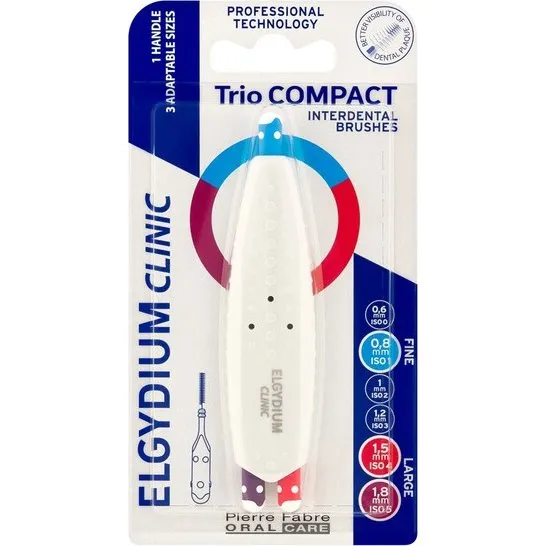 Elgydium Trio Compact 145 MIX 3 szt. - szczoteczki międzyzębowe