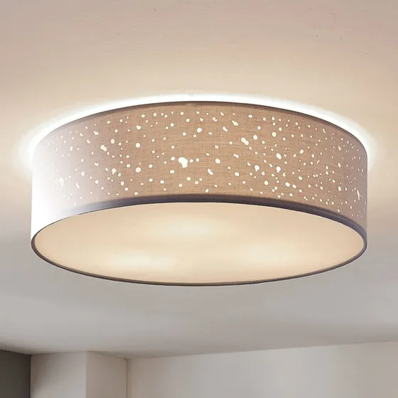 Lindby Umma Lampa Sufitowa Grey/Nickel