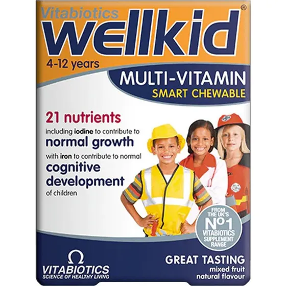 Vitabiotics Wellkid Smart Chewable 30 tabletek