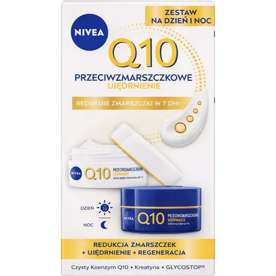 Nivea Q10 Przeciwzmarszczkowy Zestaw Ujędrniający Krem Dzień i Noc