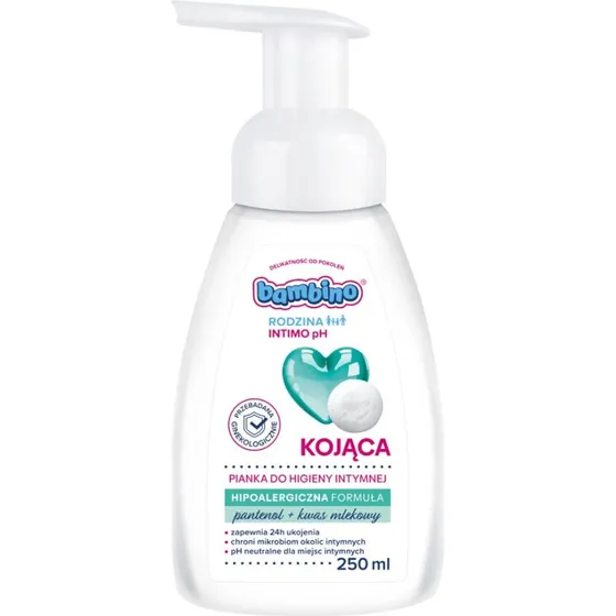 Bambino Rodzina Intimo pH kojąca pianka do higieny intymnej 250ml