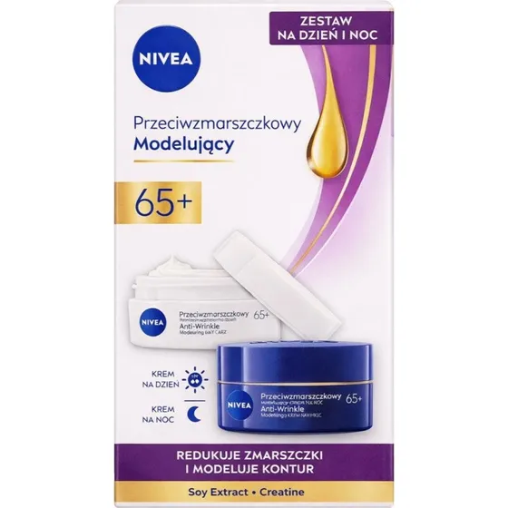 Nivea Zestaw Przeciwzmarszczkowy + Modelujący 2x50ml