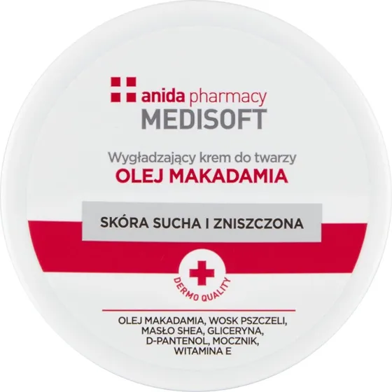 Anida Medisoft krem wygładzający z olejem makadamia 100ml