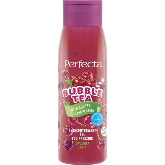 Perfecta Bubble Tea Wild Cherry + Zielona Herbata żel pod prysznic 400ml