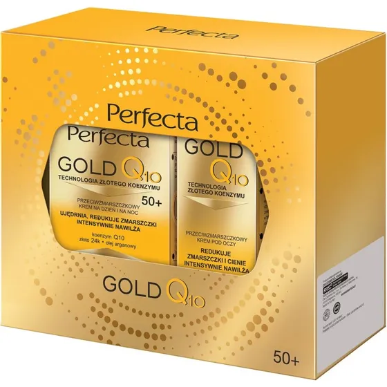 Perfecta Gold Q10 Zestaw Przeciwzmarszczący 50+ (50ml + 15ml)