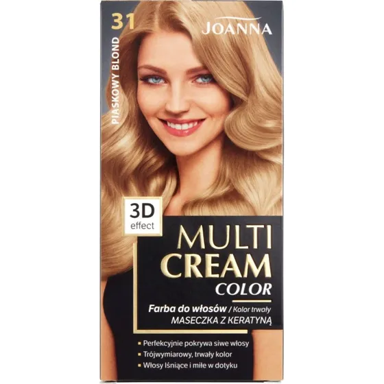 Joanna Multi Cream Color farba do włosów 31 Piaskowy Blond
