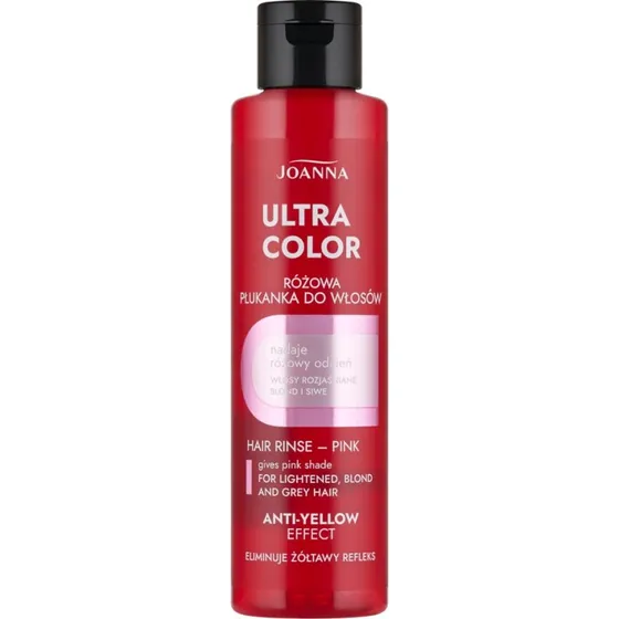 Joanna Ultra Color płukanka do włosów różowa 150ml